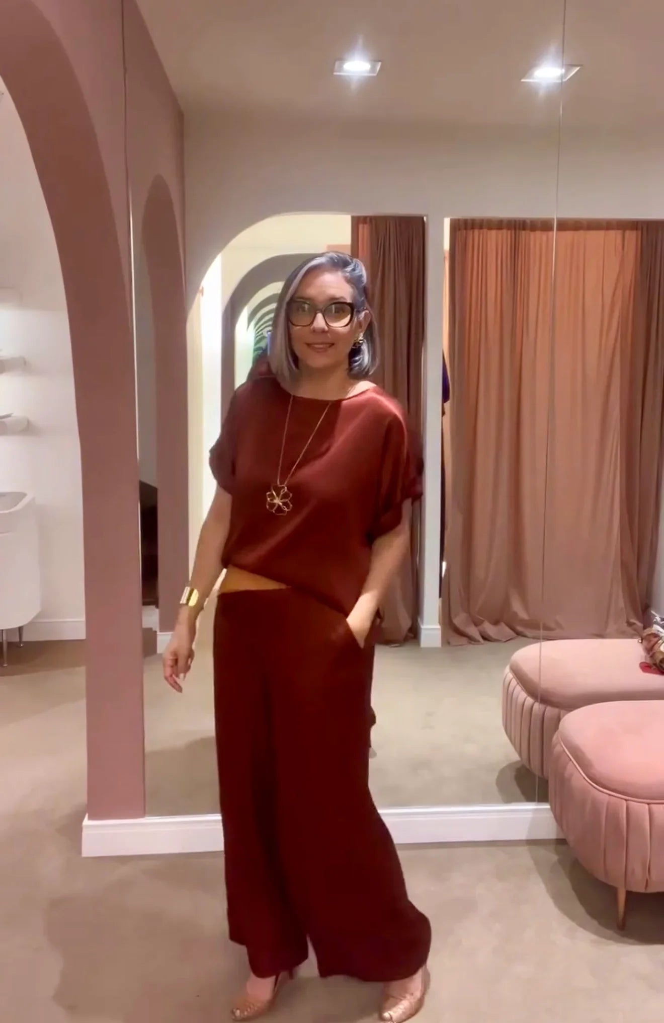 Conjunto Viscose Acetinado EZILDINHA