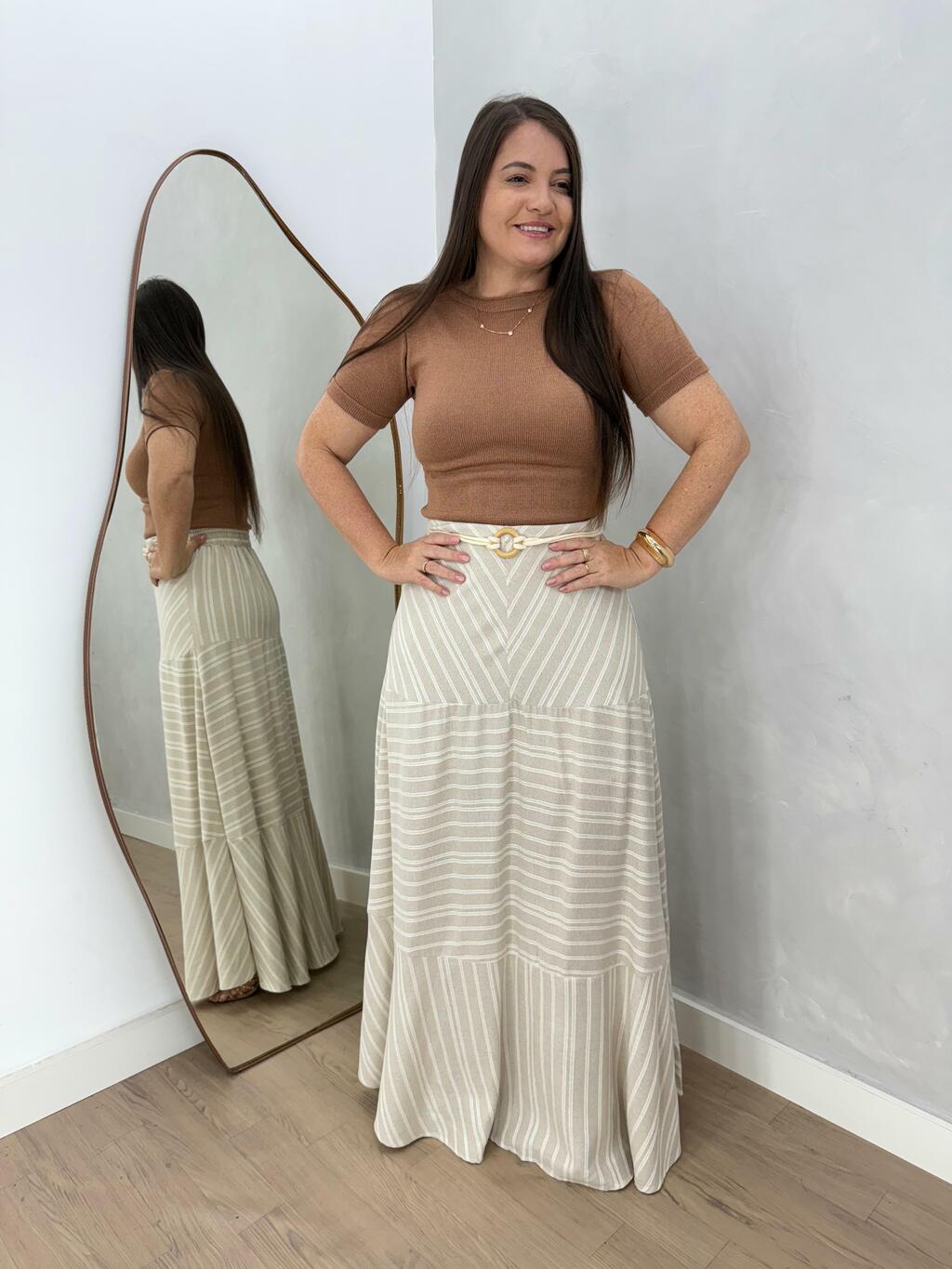 SAIA LARA LISTRADO PALHA