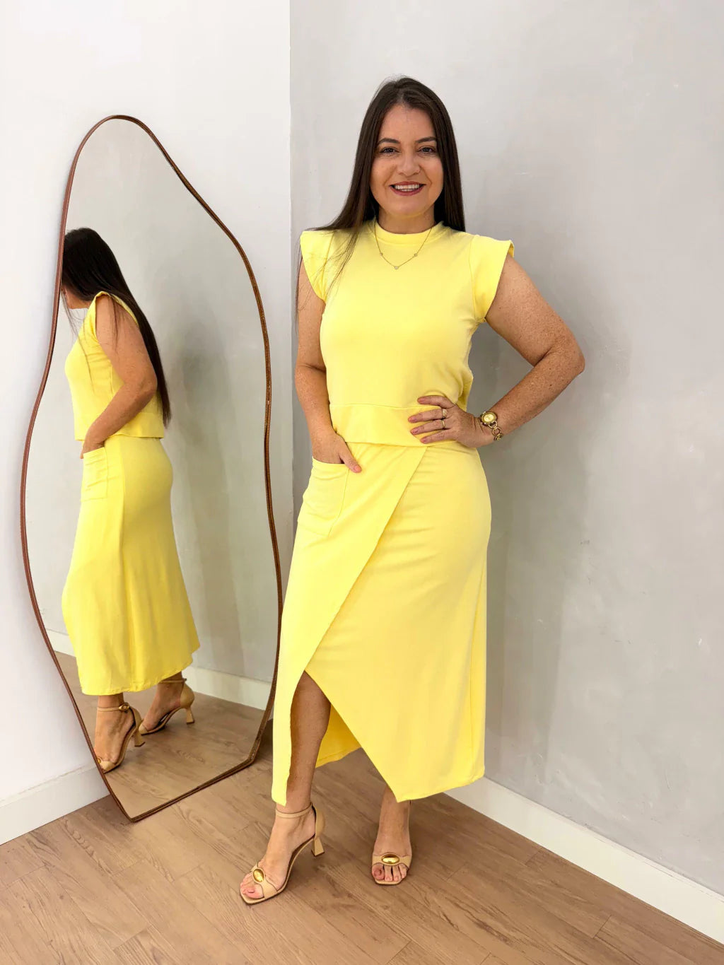 CONJUNTO AMORA AMARELO
