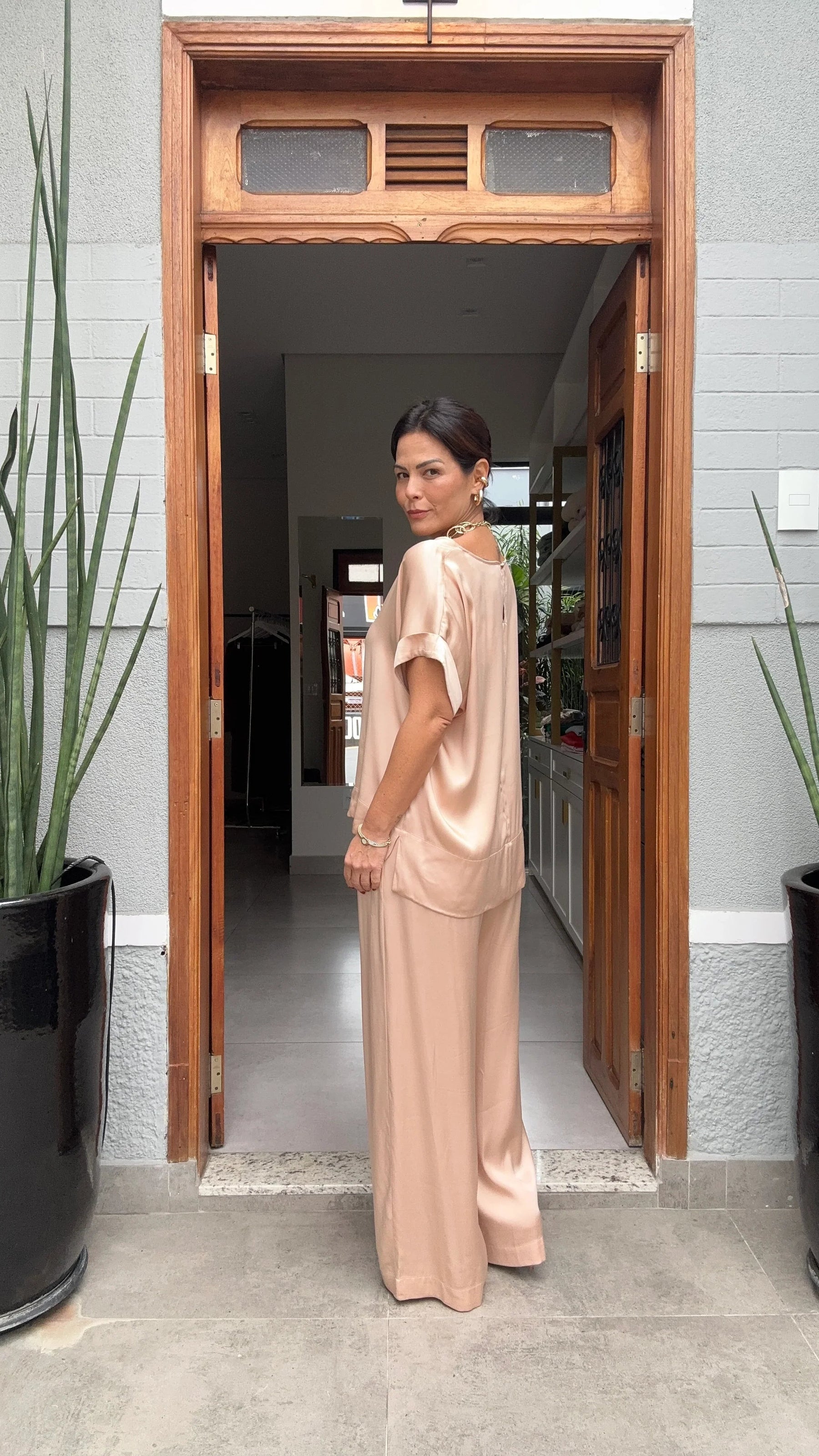 Conjunto Viscose Acetinado EZILDINHA