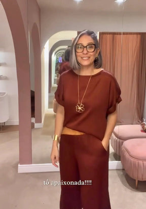 Conjunto Viscose Acetinado EZILDINHA