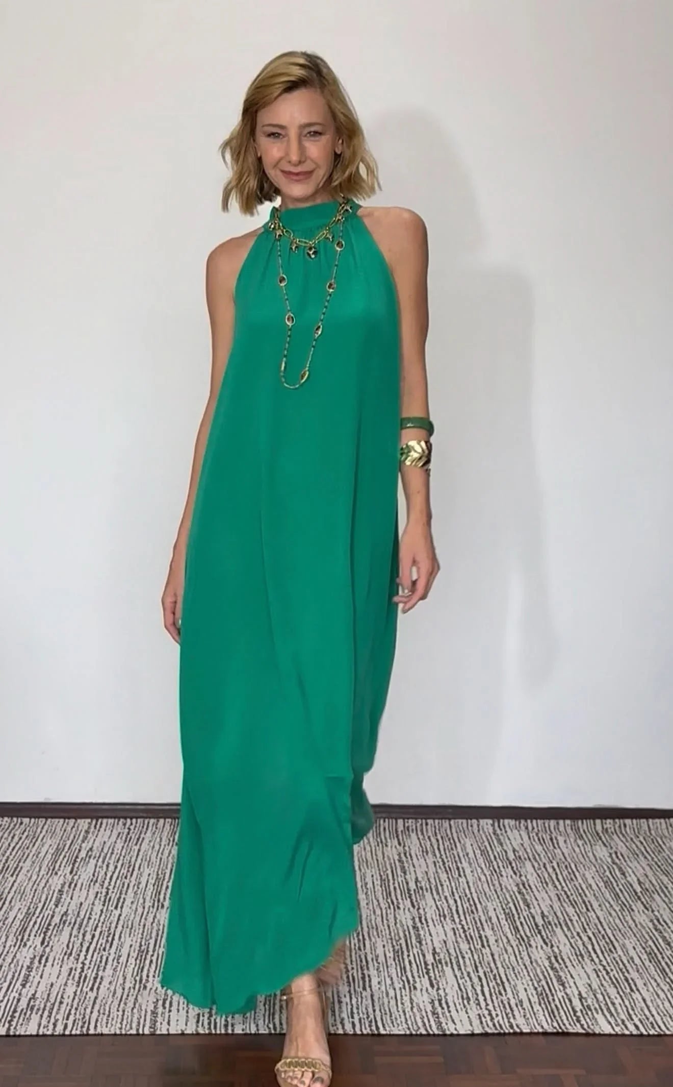 Vestido Laço em Seda Pura EZILDINHA