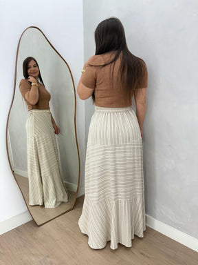 SAIA LARA LISTRADO PALHA