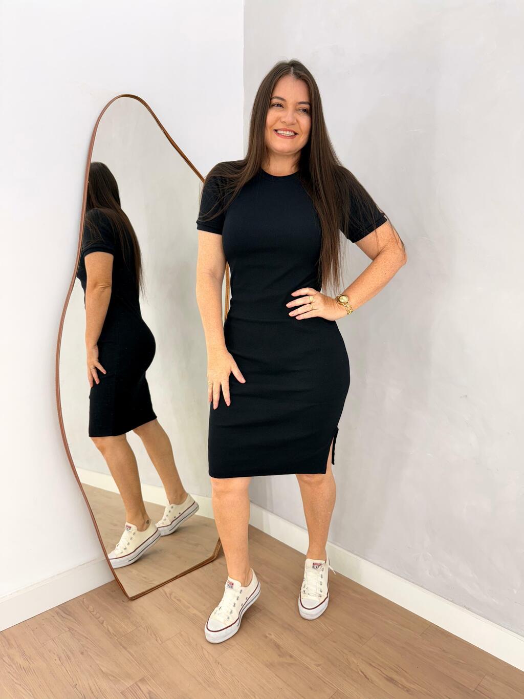 VESTIDO TUBINHO PRETO