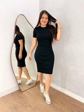 VESTIDO TUBINHO PRETO