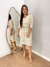 VESTIDO GABY LISTRADO NUDE