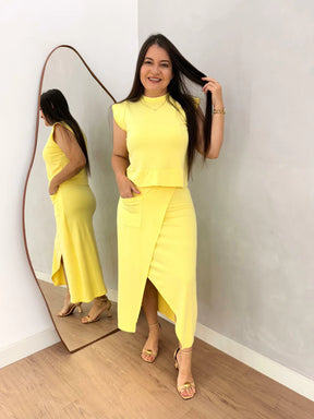 CONJUNTO AMORA AMARELO