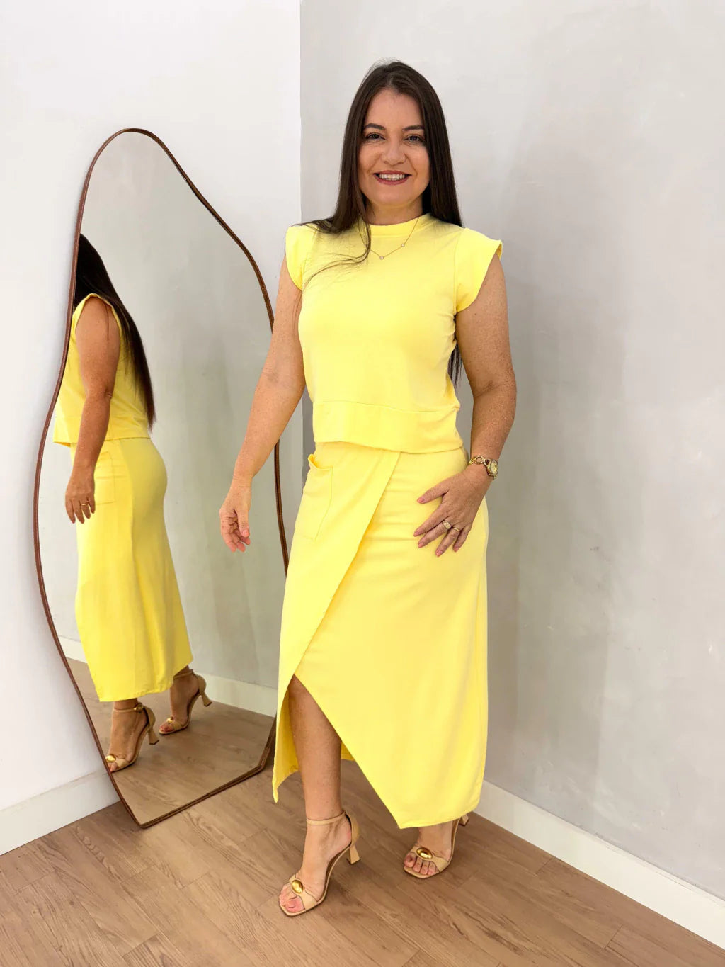 CONJUNTO AMORA AMARELO