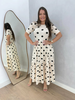 VESTIDO PEROLA POÁ PRETO