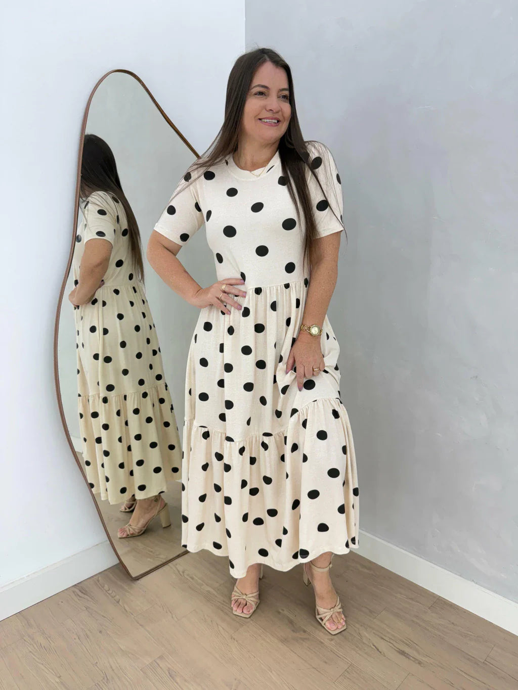 VESTIDO PEROLA POÁ PRETO